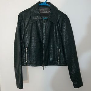 Alligator print jacket